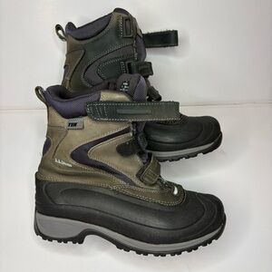 L.L. Bean Black and Tan Winter Boots